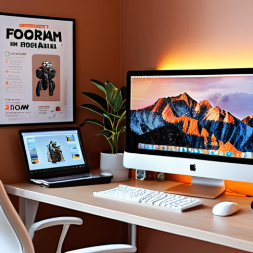 **

"A bright, organized home office setup. Ergonomic chair, monitor arm supporting a large display, a small potted plant on the desk, warm-toned lighting, and a personalized touch like a favorite artist's poster on the wall. Focus on comfort and a productive atmosphere. Figma interface visible on the monitor."

**