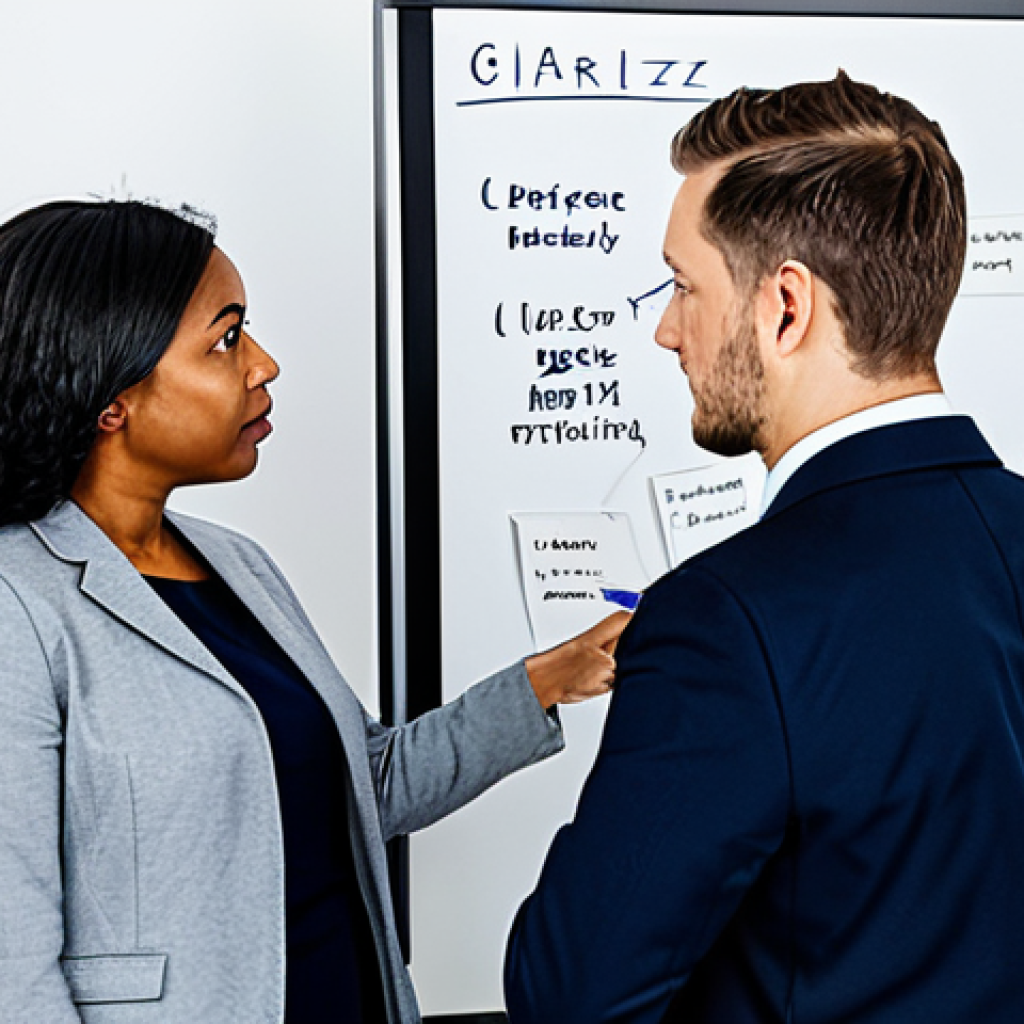 시각디자인 실무 워크플로우 - Empathize & Define**

"A diverse team of professionals brainstorming around a whiteboard in a modern...