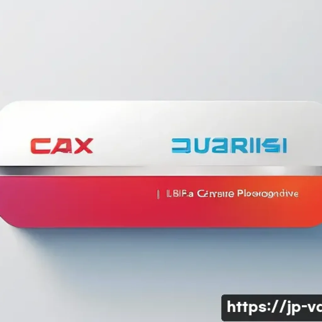 시각디자인과 브랜딩 전략 - A modern, sleek brand logo design featuring a harmonious combination of vibrant red and calming blue...